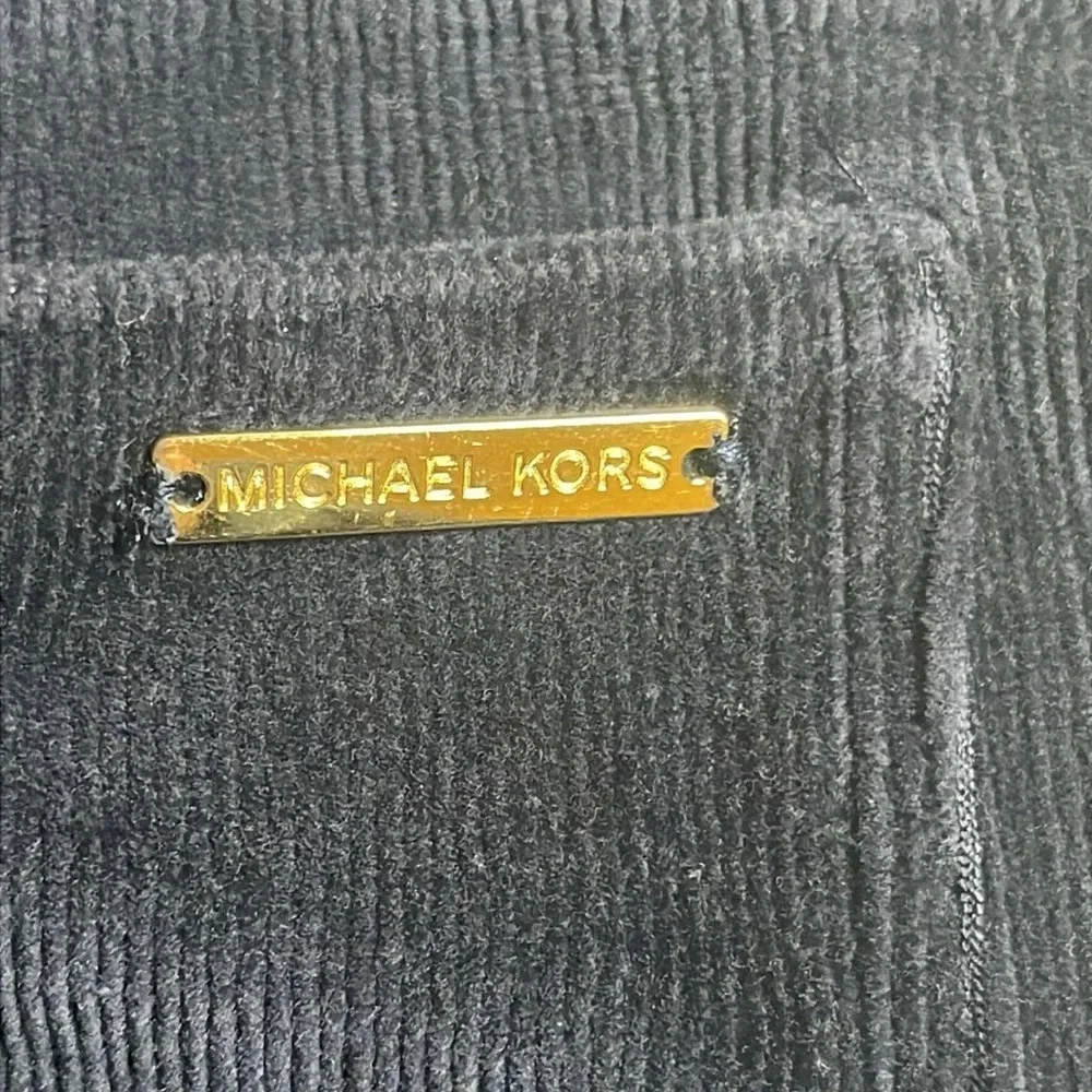 Michael Kors Corduroy Skinny Blue Stretch Solid Casual Work Size M